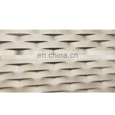 Outdoor decoration powder coating metal mesh cladding expanded metal grill grates