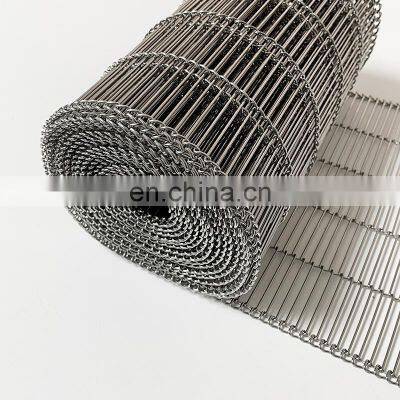 High quality food grade wire mesh output chain link conveyor belt