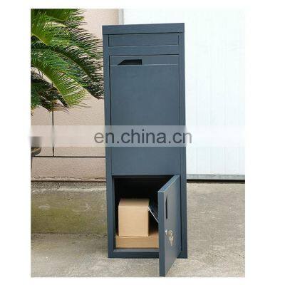 Free Standing Smart Letterbox Steel Parcel Courier Dropbox photo-3