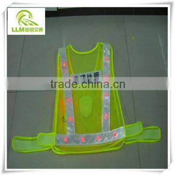 Factory outlet LED luminous reflective safety vest