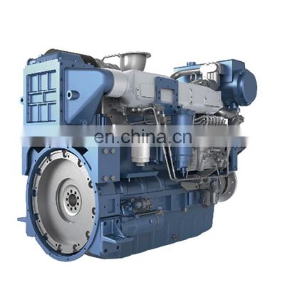 In stock 294kw/2150rpm 6 cylinders Weichai WD12C400-21 Marine diesel engine