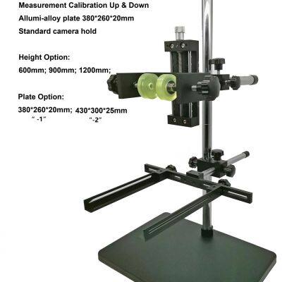 Made in China Machine Vision Camera Stand is largely used for Demo at Lab/institude, University, or small factory ( none automatic ) or private inspection to fix the camera, lighting, lenses; moving up & down to make working distance variable