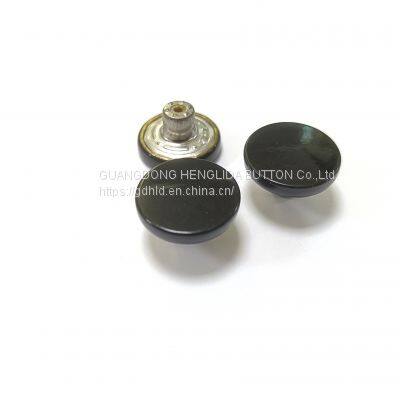 2023 Customized wholesale plating brass H-shaped button jeans buttons for jeans clothing