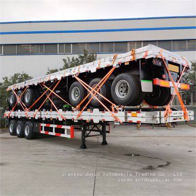 platform semitrailer Export flatbed semi-trailer platform container