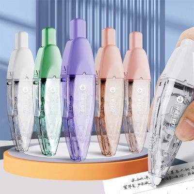 Custom Stationery New Pen Style Cute Colored Correction Tape Refillable Pen Press Type