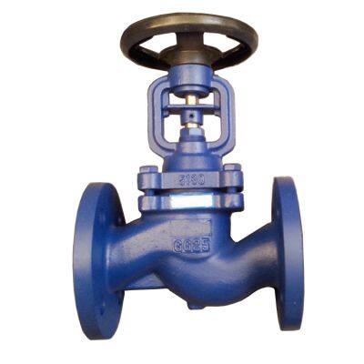 PN16 GG25 Cast Iron One Way Rising Stem Flange End Bellow Sealed Globe Valve Manual Shutoff for Water OEM Customizable photo-5