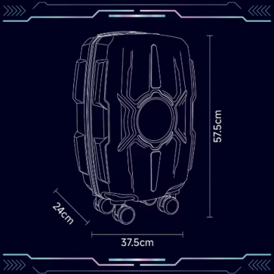20 Inch Intelligent LED Light Waterproof Suitcase（Wechat:13510231336）