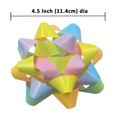 Gradient Star Gift Bows Manufacturer - Custom Ribbon Pull Bows photo-5