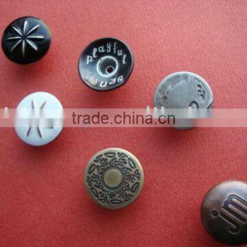 metal jeans button