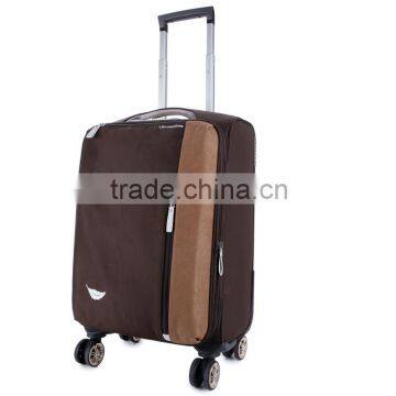 2015 Fashional matching color nylon trolley luggage