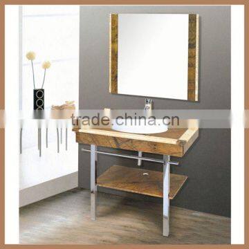 AQUARIUS Floor-Mounted Solid Wood One Piece Vanity Top Bathroom Vanity Top Sink