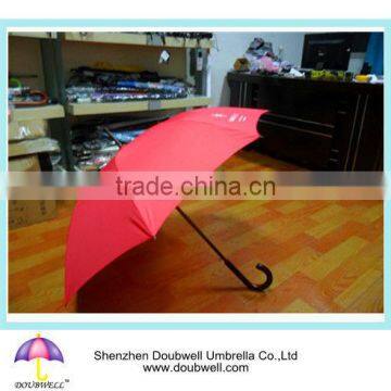 cheap automatic open straight red umbrella