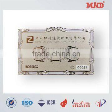 MDC1325 Professional manufacturer for custom metal membership cards