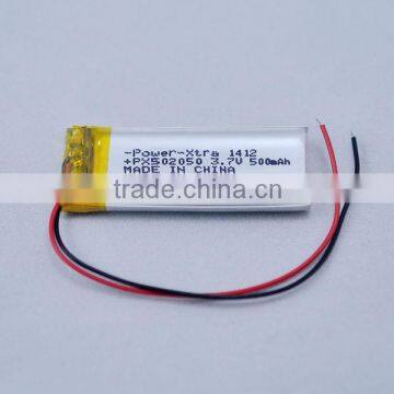 Li-polymer 502050 Battery 3.7V 500mAh