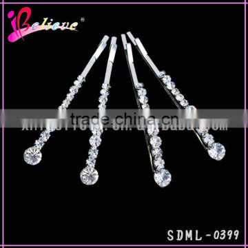 Crystal fake wholesale jewelry rhinestone hair pins for girls hair accessories