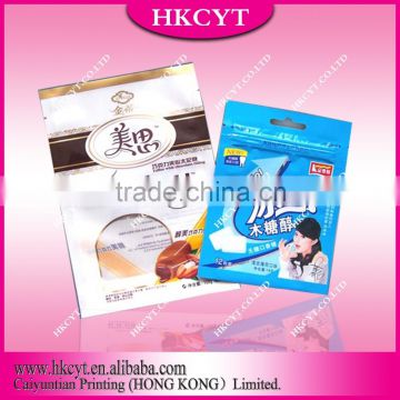 2015 custom printed heat seal food packing plastic vacuum bag