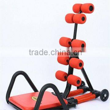 Home use Total Core AB Training Equipment with DVD, Ball/Pump Made of Steel ABS Foam and PU Wheel