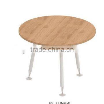 round design metal work conference table with metal leg