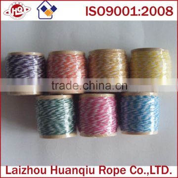 Cotton Material and Twist Rope Type wooden spool twine