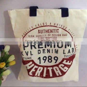 38cm x 44.5cm tow color Cotton Shopping bag