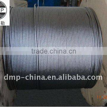 7x19/6x19+FC hot dip galvanized steel wire rope manufacturer from China