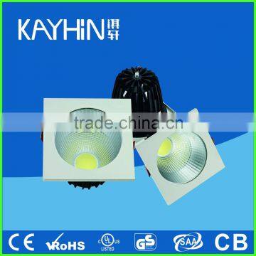 CE ROHS Certified down light led 5W/10W/15W/20W/30W COB led downlight for hotel/shop/coffee