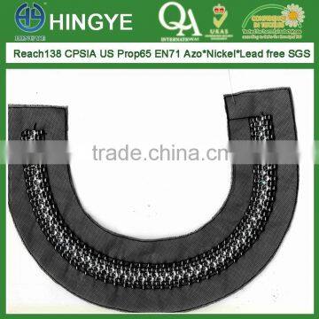 Fashion Handmade Sew On Beaded Collar with mesh base for dress --- H1412019