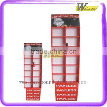 Supermarket Promotion Compartment Floor Paper Christmas Display Stand photo-1