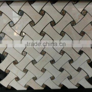 Beige customized marble tiles