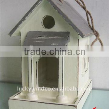 Pretty Handmade Christmas Wooden Painted Birds House