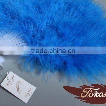 Christmas Occasion Chinese Feather Hand Fans And Turkey Feather Fan For Wedding Decoration photo-2