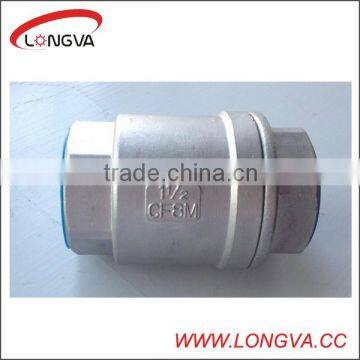 stainless steel female spring check valve