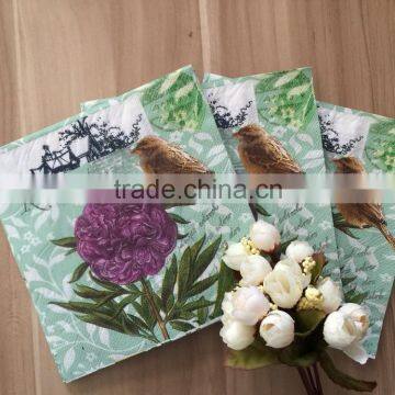 Virgin Wood Pulp 33*33cm Embossing Dinner Paper Napkin Coffee Napkin photo-6