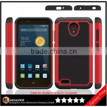 Keno Hot Selling Ball Line Hybrid Hard Cover Case for Alcatel One Touch Conquest 7046