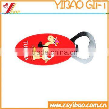 Cartoon Design Rubber Beer Opener, Custom PVC/Metal Bottle Beer Opener photo-2