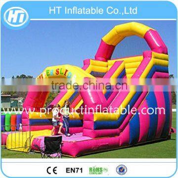 China PVC Tarpaulin Inflatable Rainbow Slide,Commercial Inflatable Giant Slide For Sale,Bouncer Slide