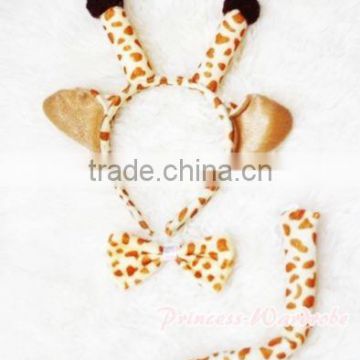 Halloween costume giraffe ears headband Tie Tail H-1518