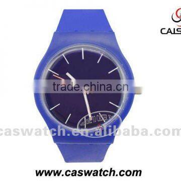 41mm plain silicon band plastic watch