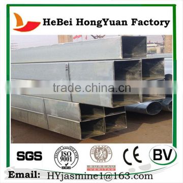 Hot Dip Galvanized Steel Rectangular / Square Tube