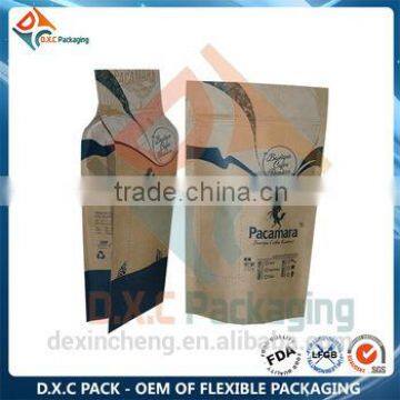 Aluminum Foil Stand Up Brown Paper Packaging Bag With Zipper photo-5