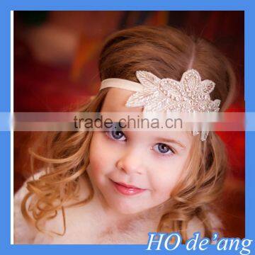 HOGIFT European style baby children hand-beaded hair hendwear