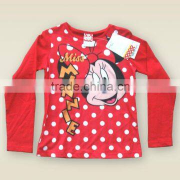 Cotton Roll-neck Long Sleeve Girl T-short Sublimation Print OEM/ODM Top Brand photo-4