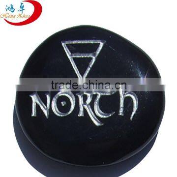 Engraved semi precious gemstone chakra stones jewelry