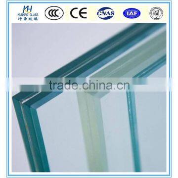 19+1.52PVB+19 sandwich glass, security laminated glass ,Lowest price