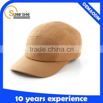 Promotional wholesale custom 5 panel cotton twill blank 5 panel camp cap