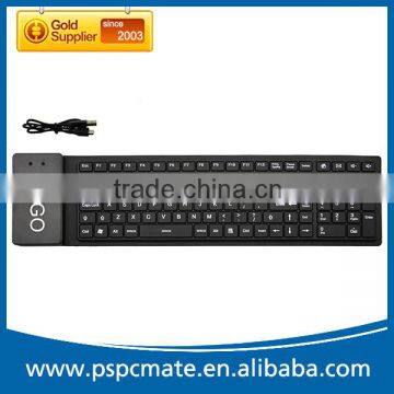 EU standard Cheapest Waterproof Flexible Silicon French Bluetooth Keyboard