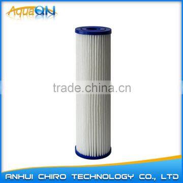 10 inch polyester pleated filter cartridge(factory)