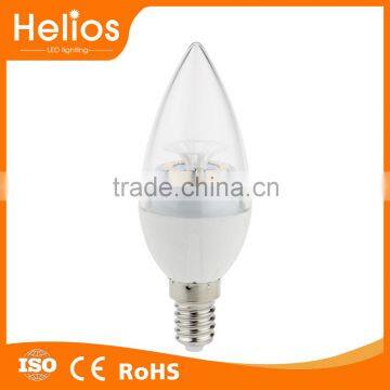 110V240V 5W 450lm Tailed E12 E14 mini Led Bulb C37 LED Candle Light