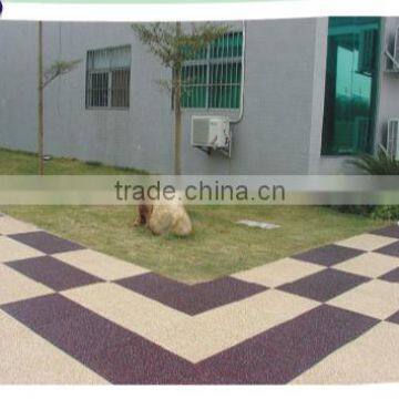 Rubber walkway tile