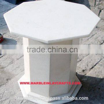 Natural White Marble Table Base